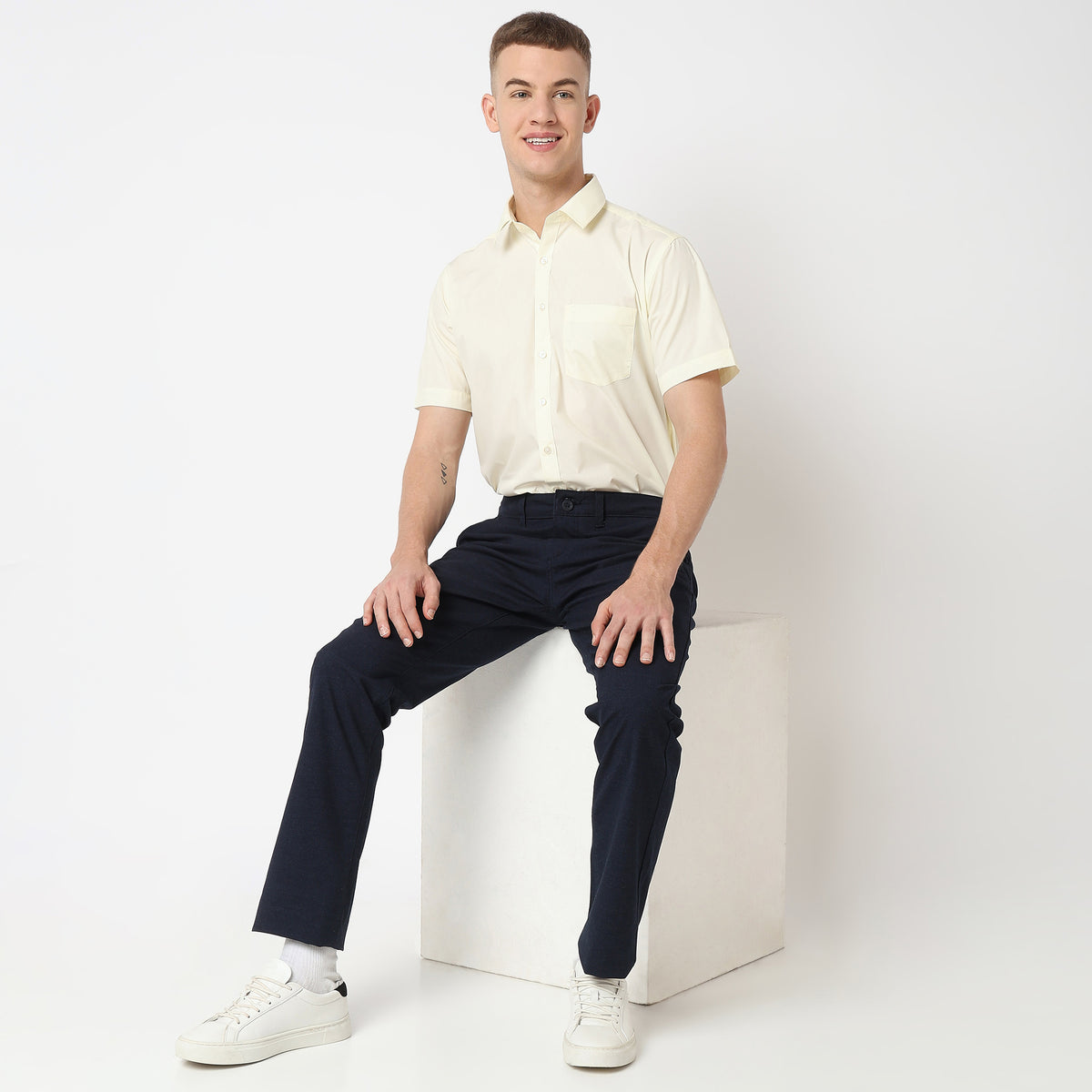 Regular Fit Solid Shirt