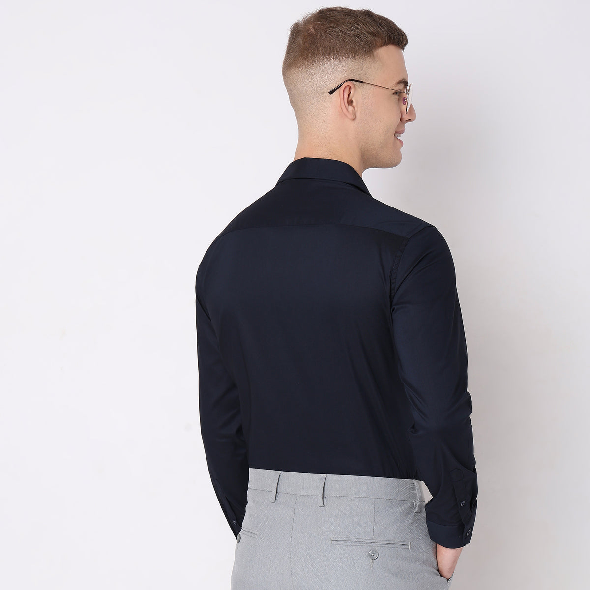 Slim Fit Solid Shirt