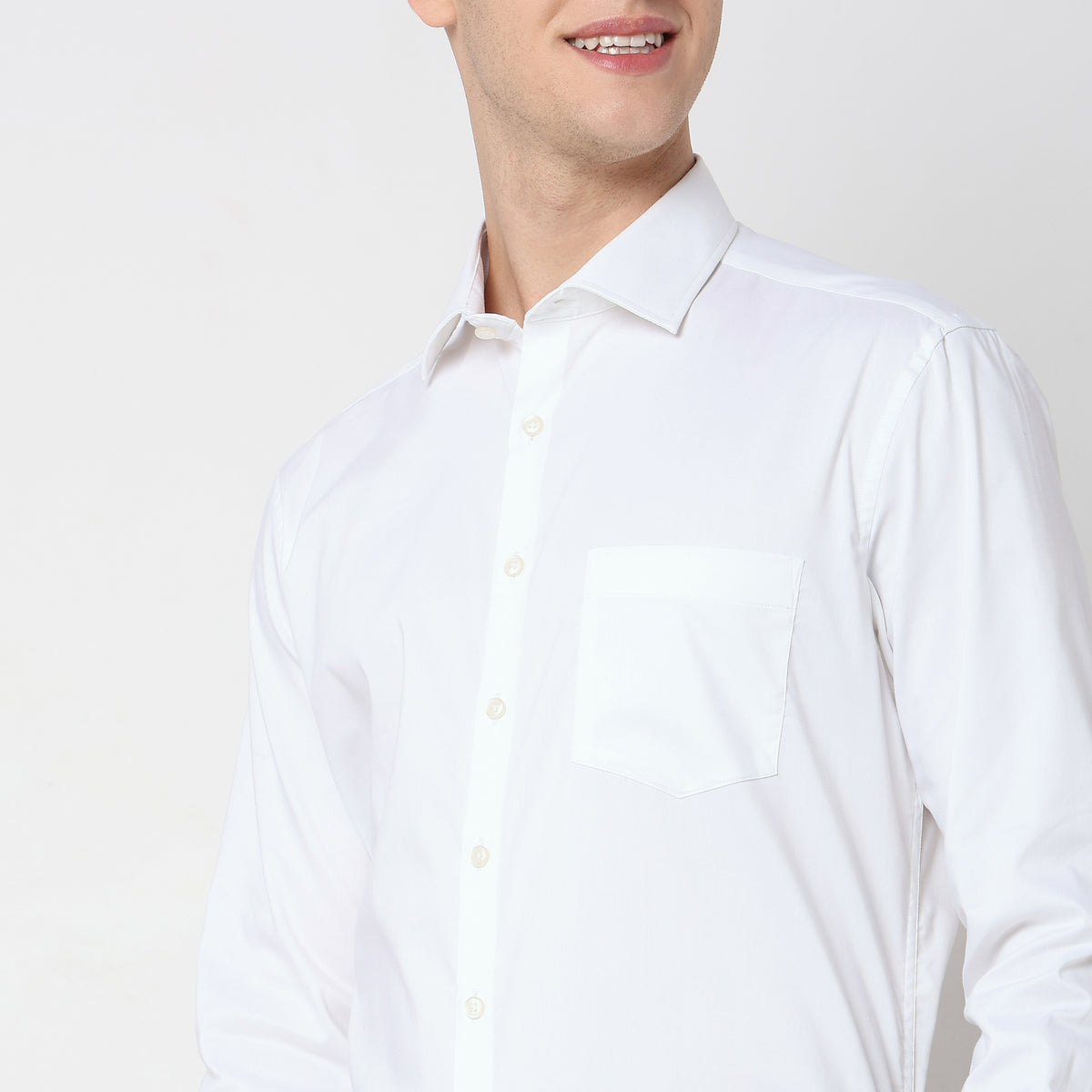 Slim Fit Solid Shirt