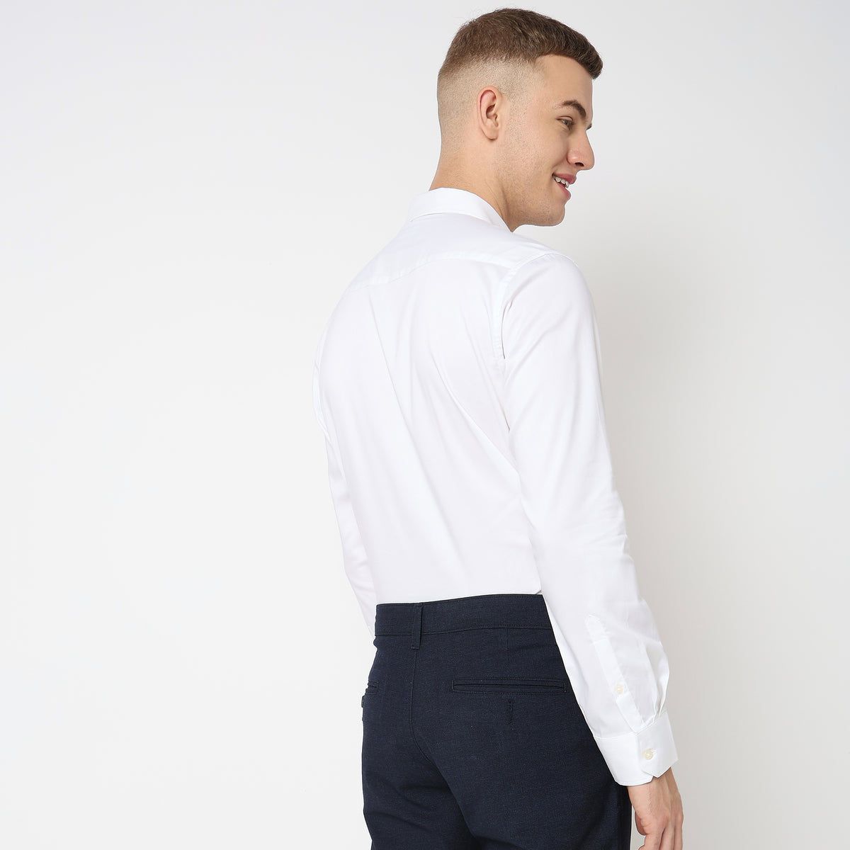 Slim Fit Solid Shirt