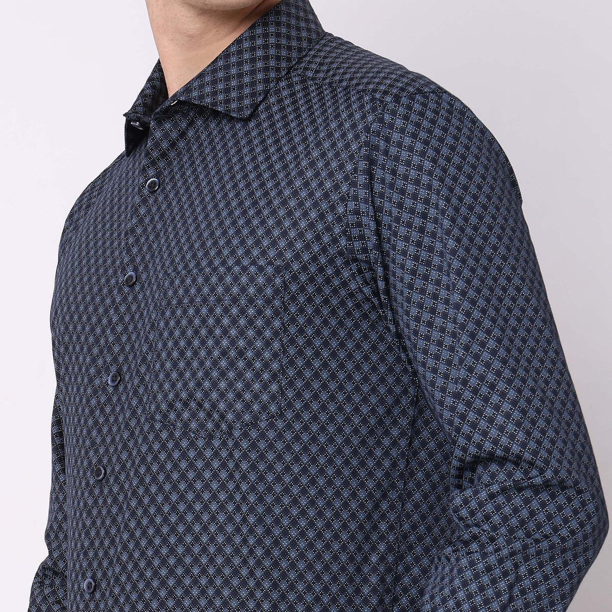 Slim Fit Solid Shirt