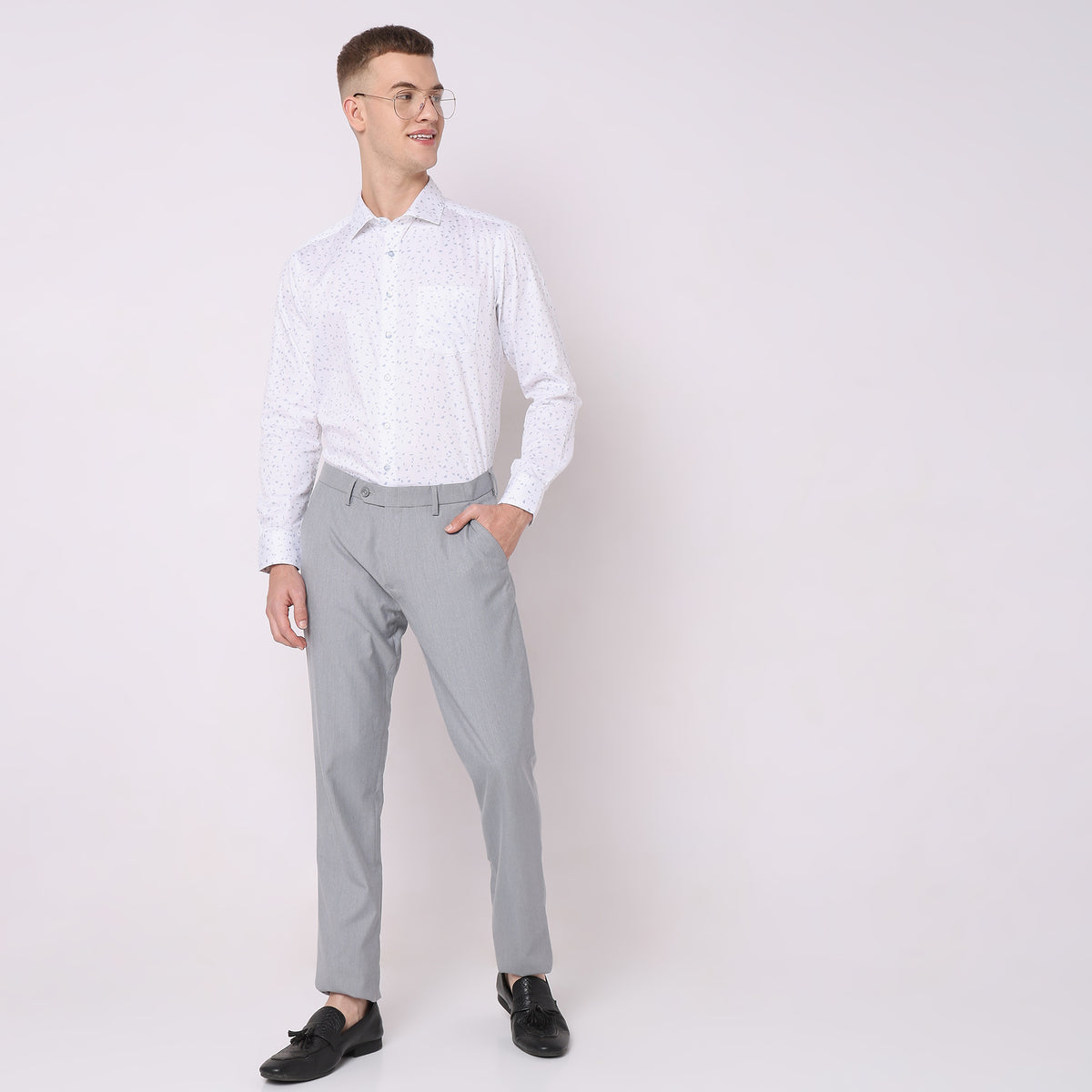 Slim Fit Solid Shirt