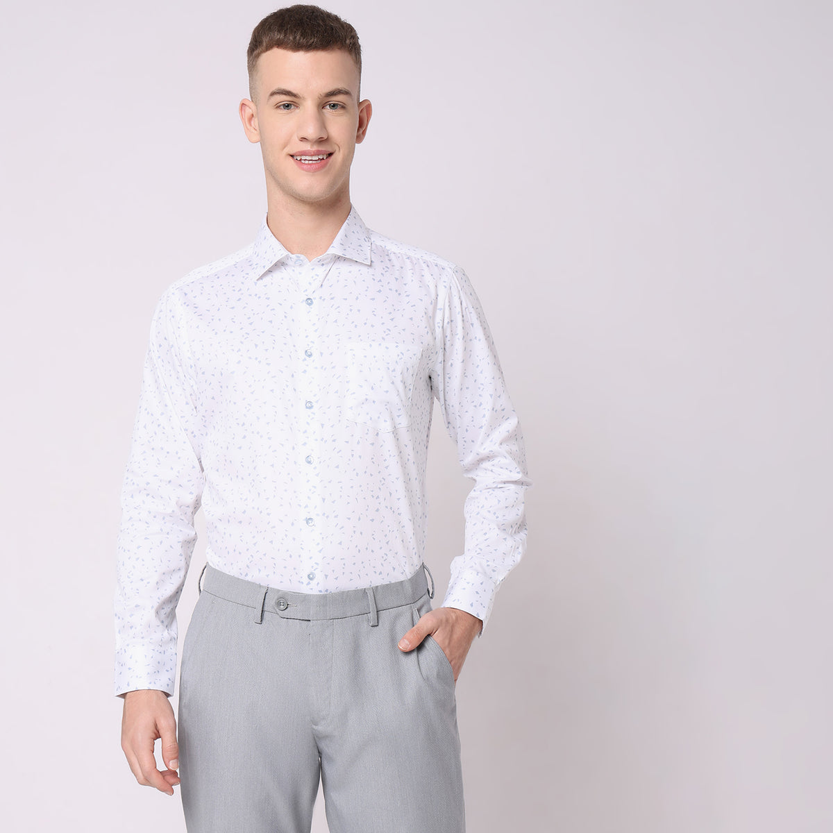 Slim Fit Solid Shirt