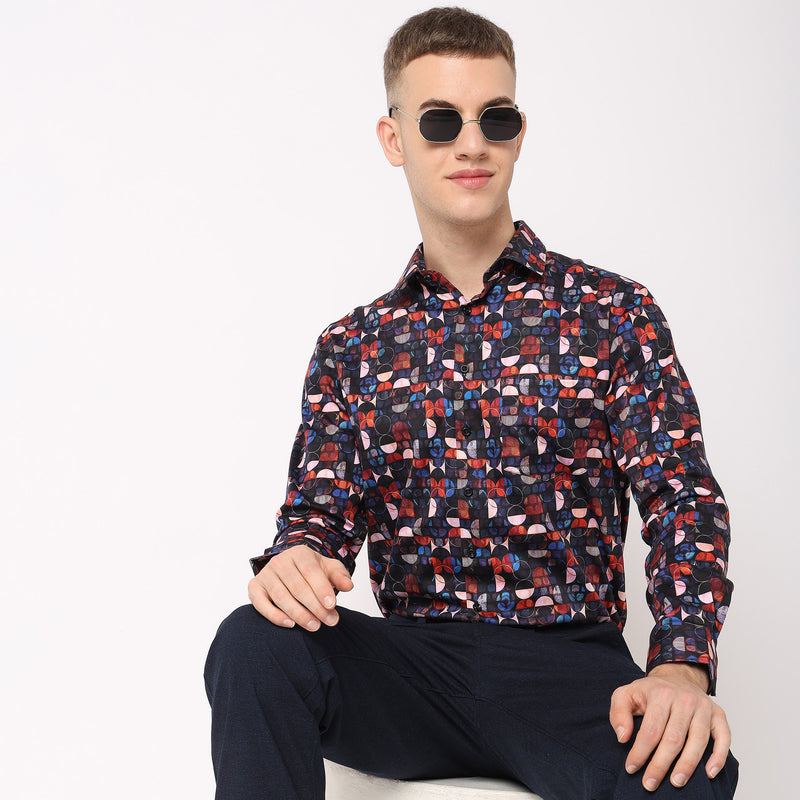 Slim Fit Printed Shirt