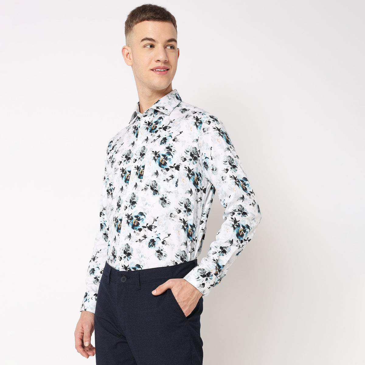 Slim Fit Printed Shirt