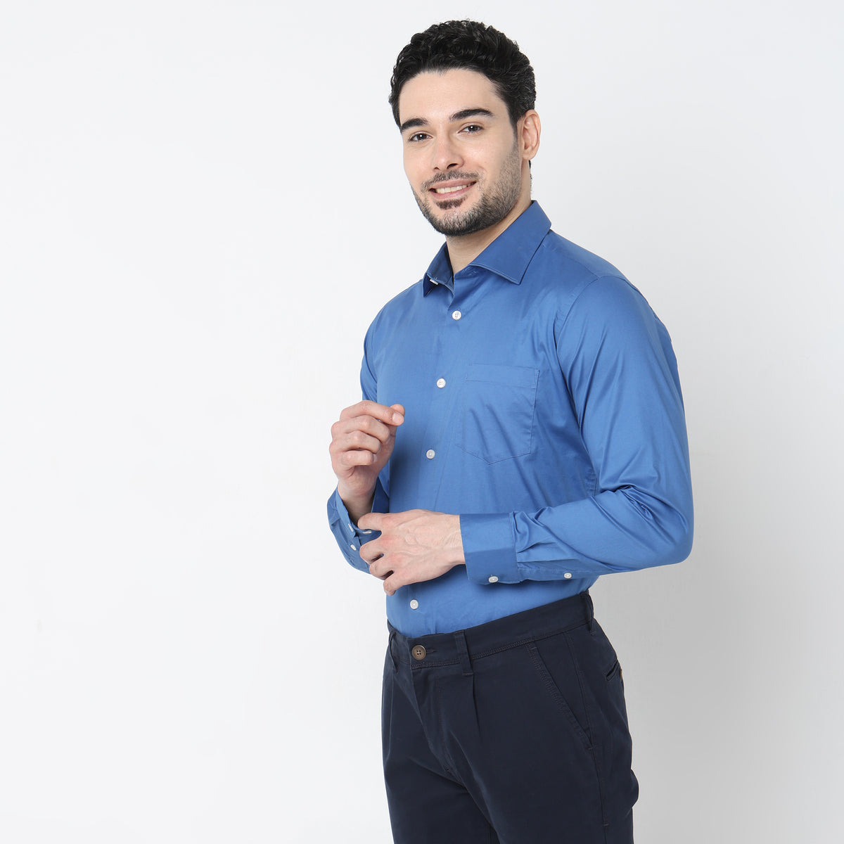 Slim Fit Solid Shirt