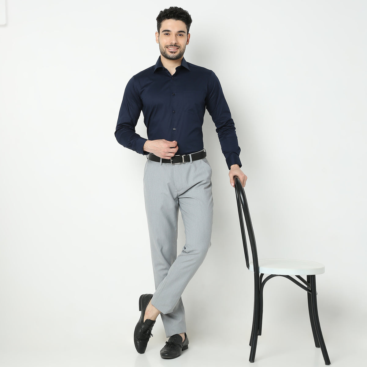 Slim Fit Solid Shirt