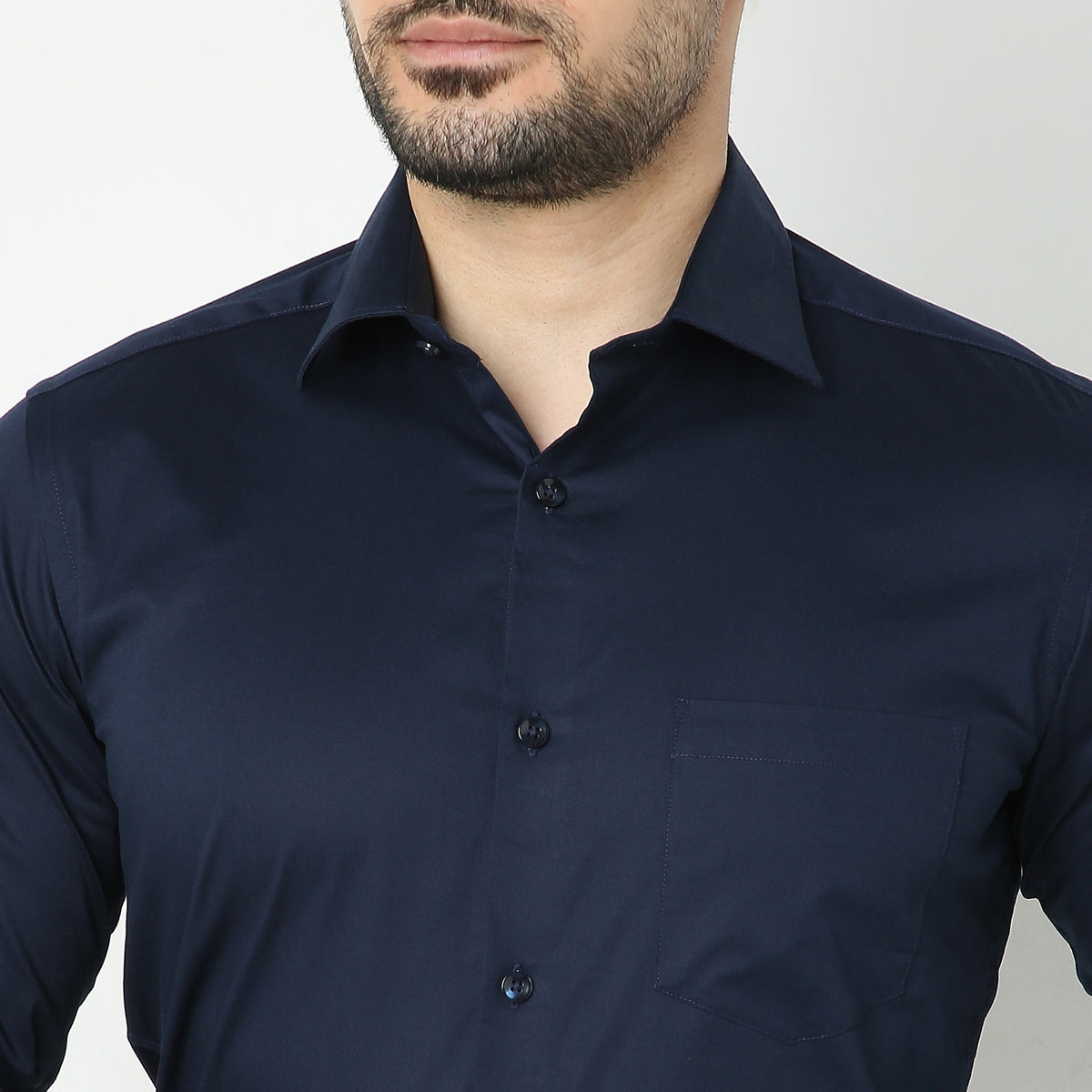 Slim Fit Solid Shirt