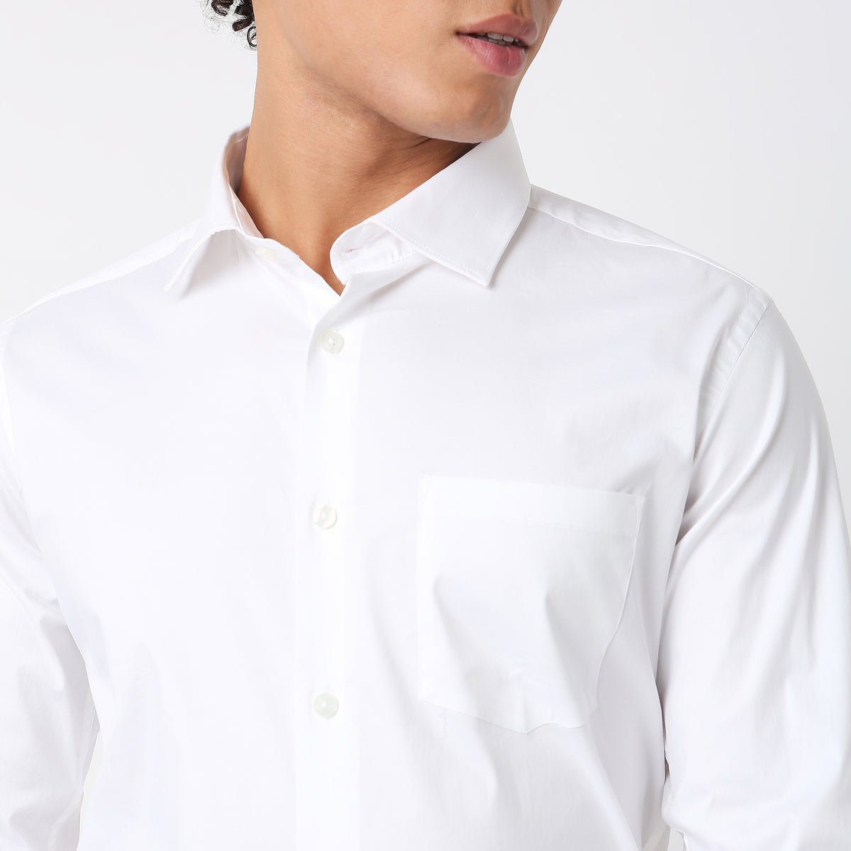 Slim Fit Solid Shirt