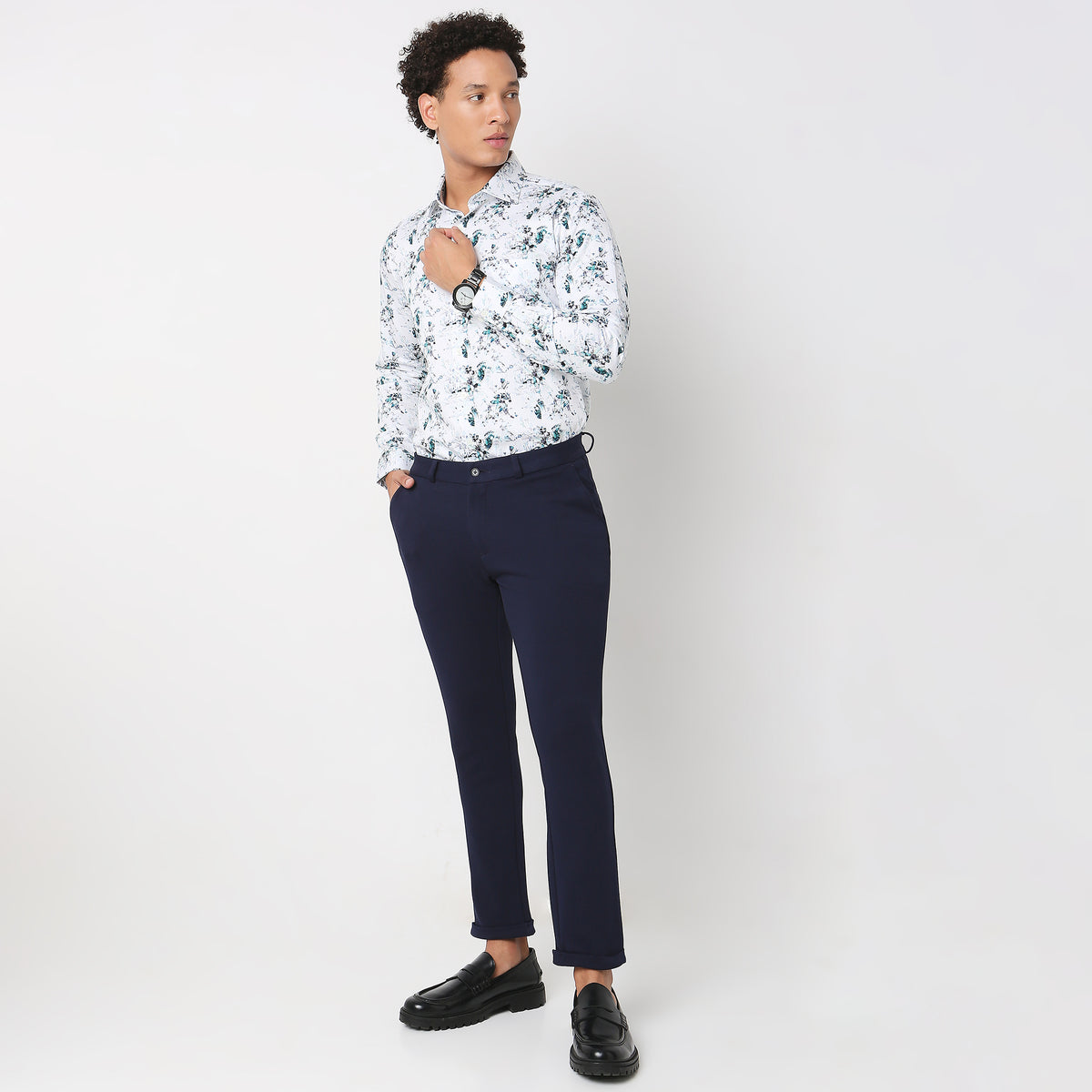 Slim Fit Solid Shirt