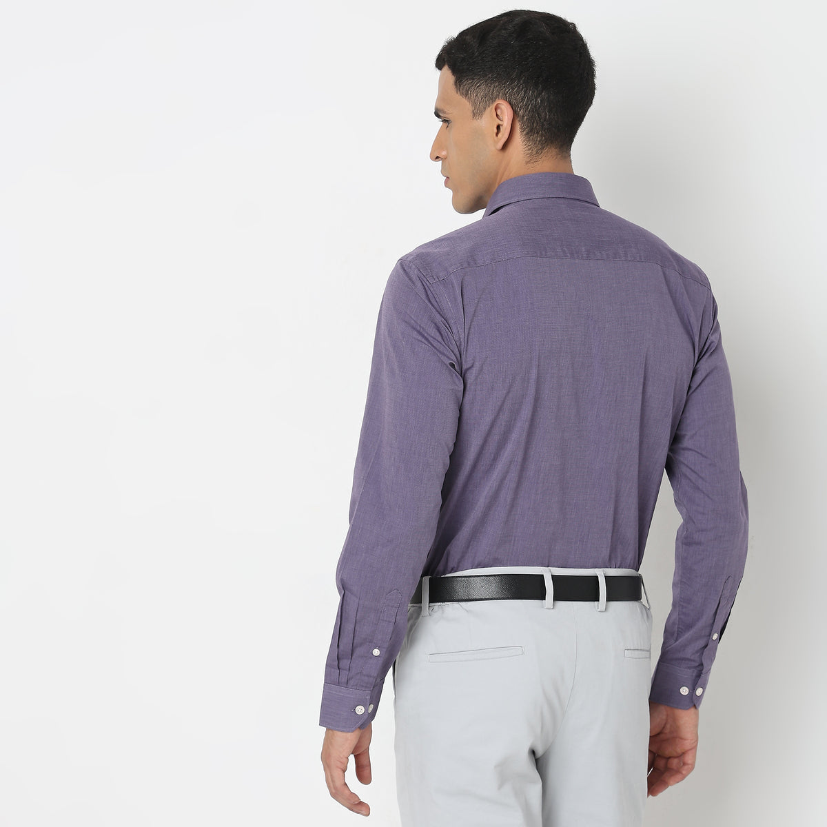 Slim Fit Solid Shirt