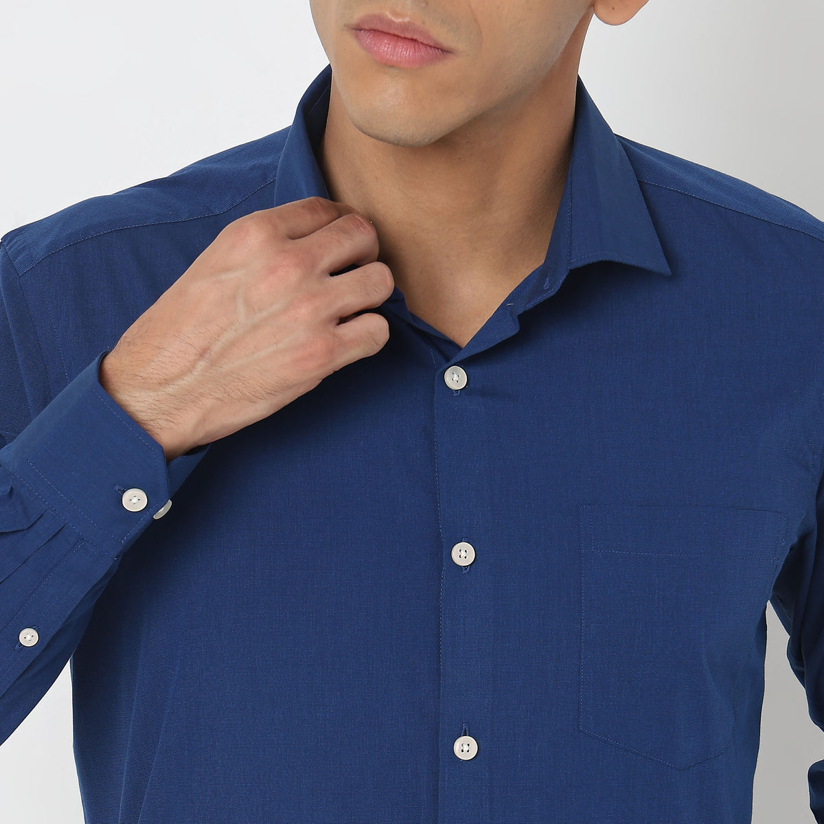 Slim Fit Solid Shirt