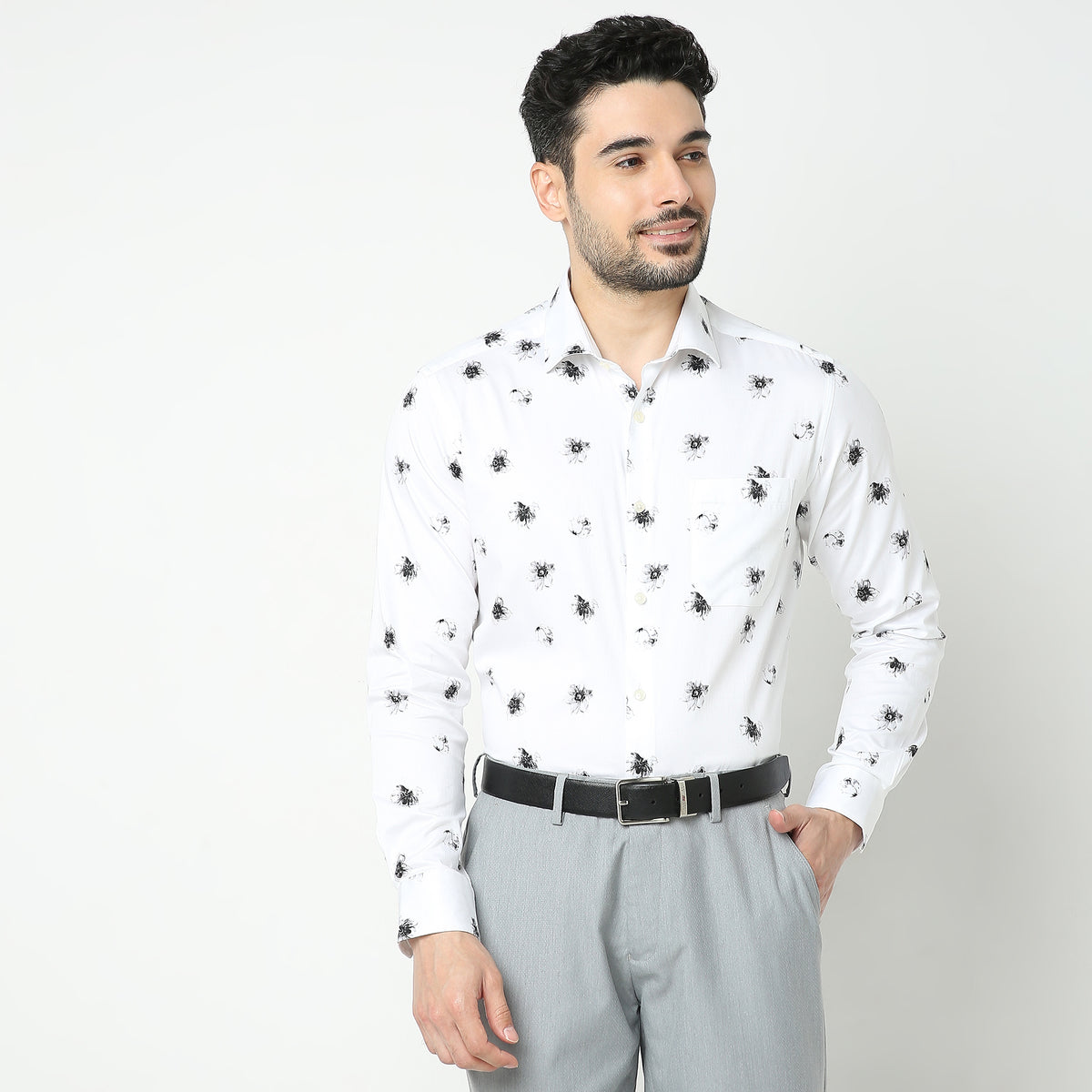 Slim Fit Printed Shirt