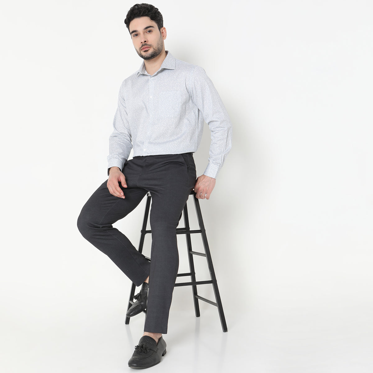 Regular Fit Solid Shirt