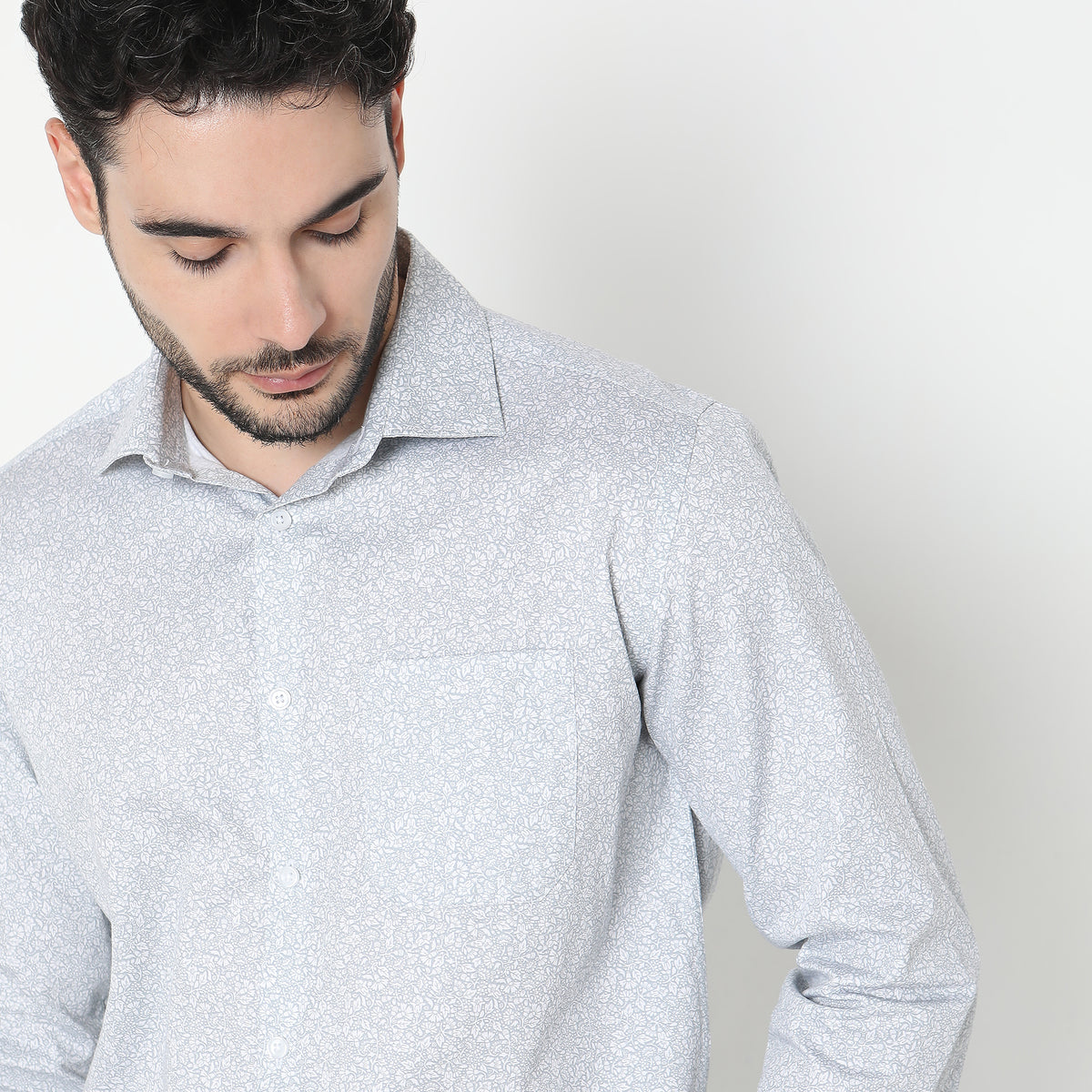 Regular Fit Solid Shirt