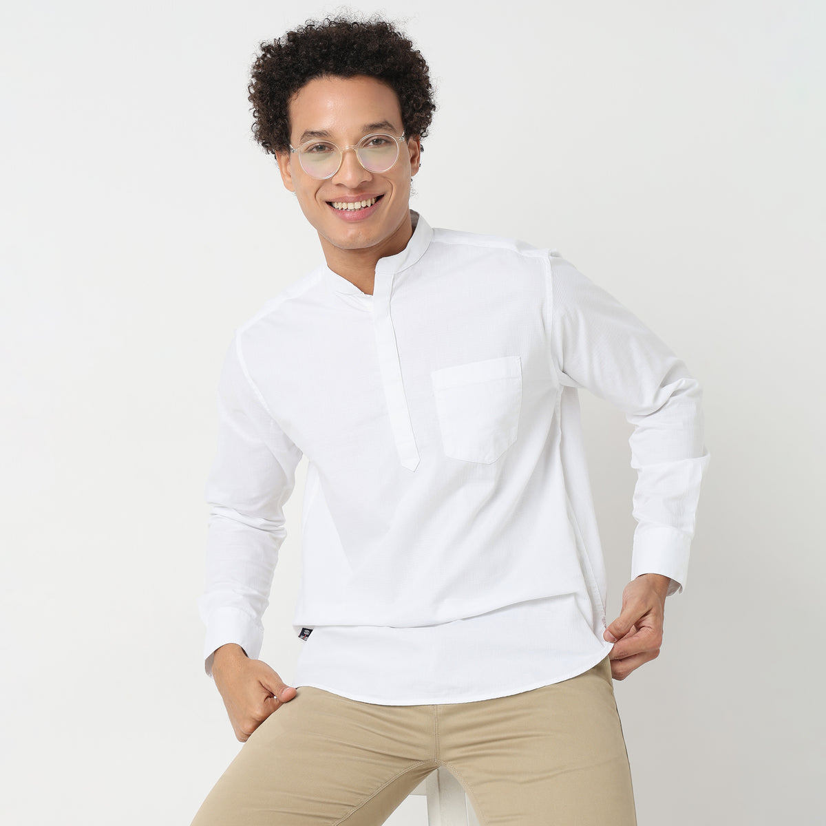 Regular Fit Solid Shirt