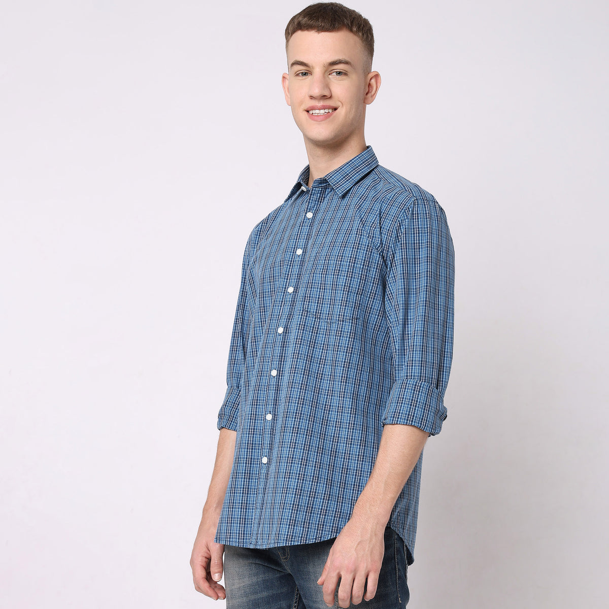 Regular Fit Checkered Shirt