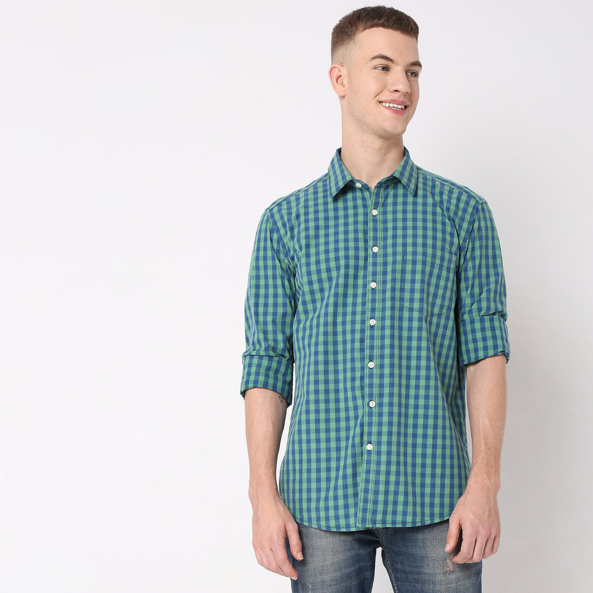 Regular Fit Checkered Shirt