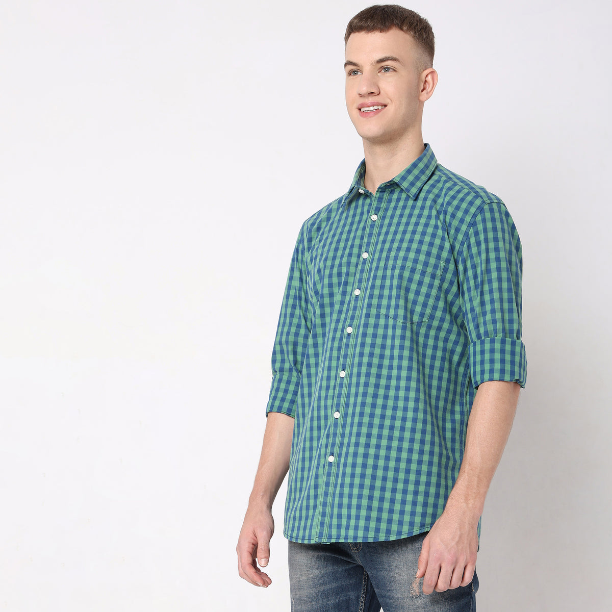 Regular Fit Checkered Shirt