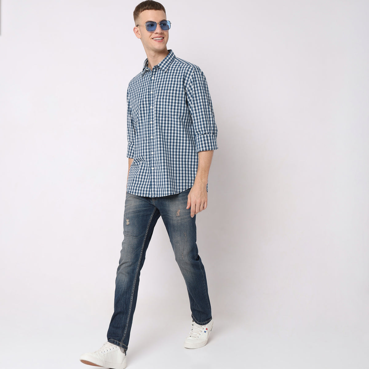 Regular Fit Checkered Shirt