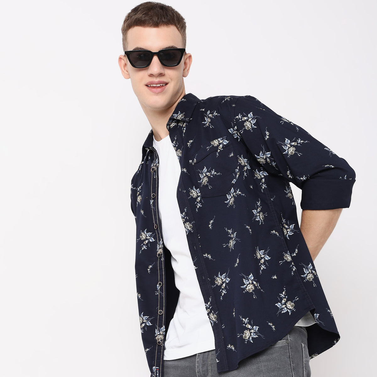 Slim Fit Printed Shirt