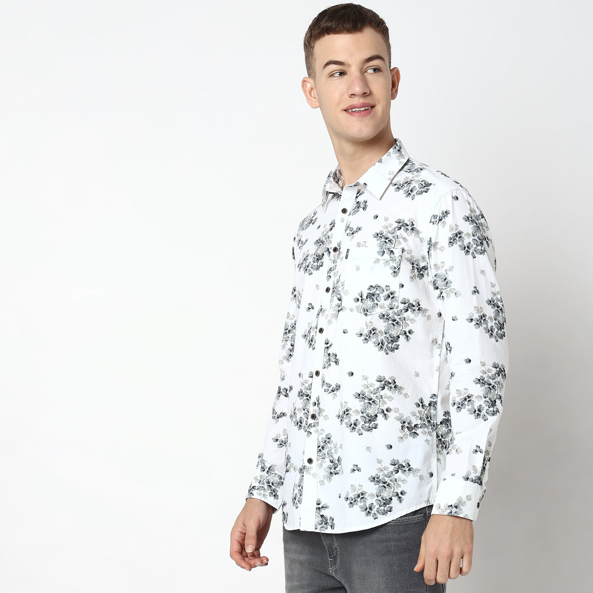 Slim Fit Printed Shirt