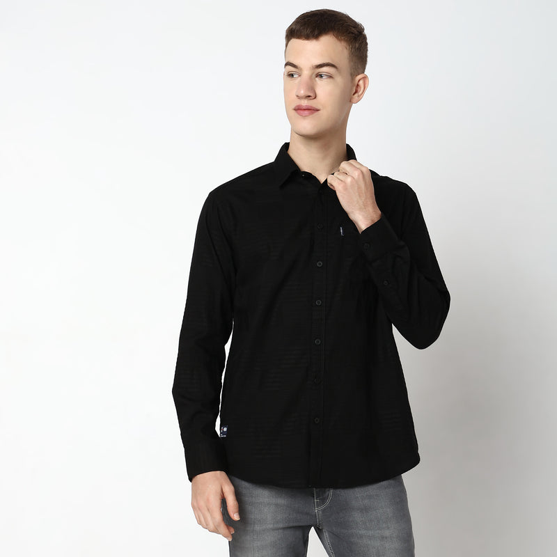 Regular Fit Solid Shirt