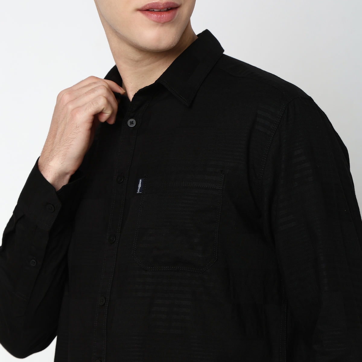 Regular Fit Solid Shirt