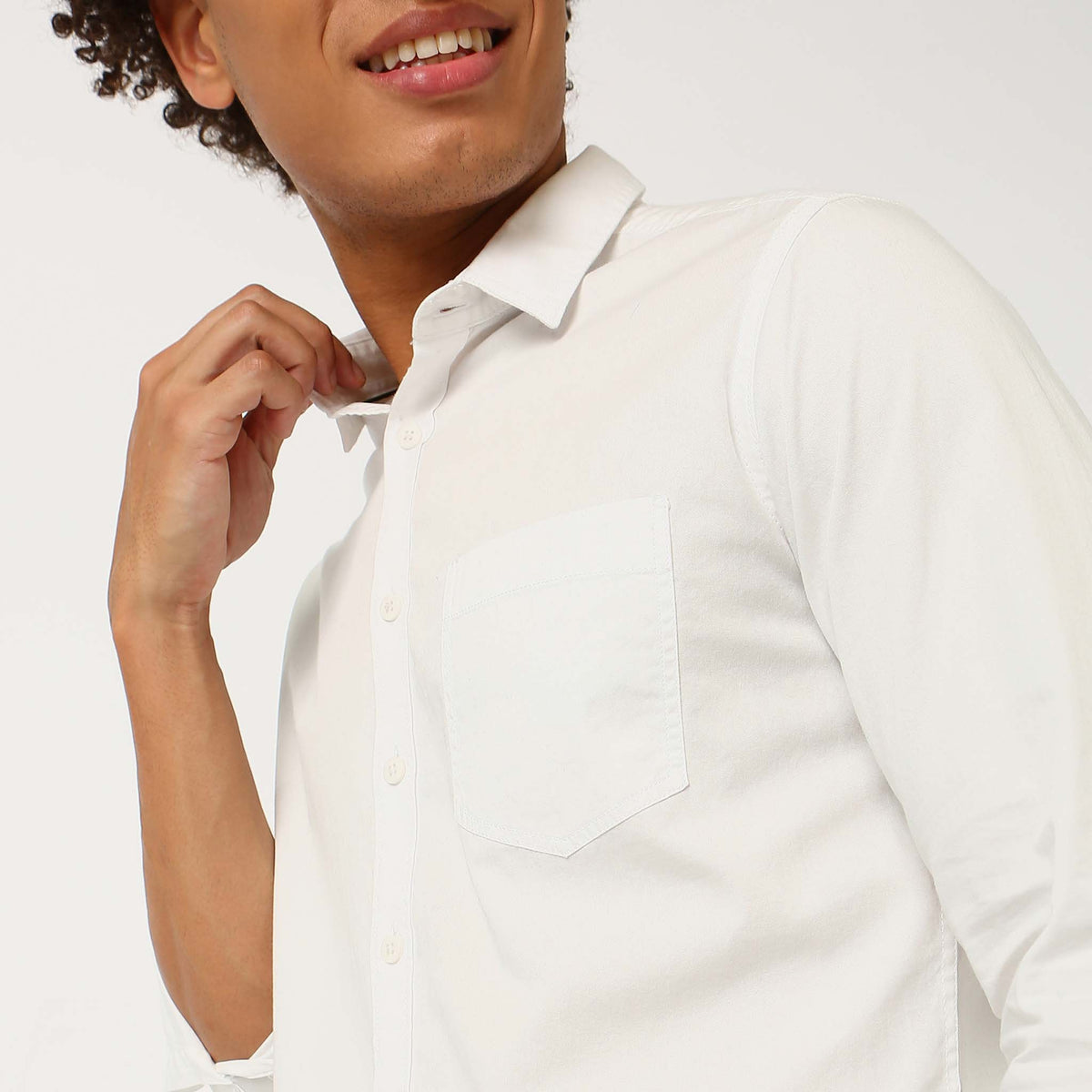 Slim Fit Solid Shirt