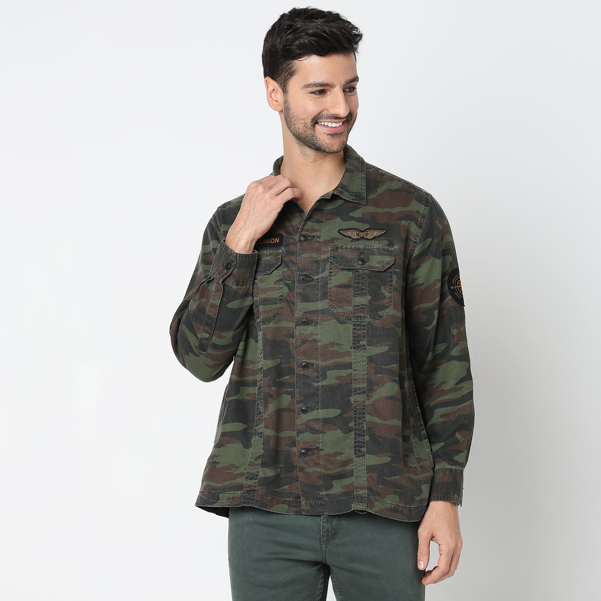 Regular Fit Camo Shirt