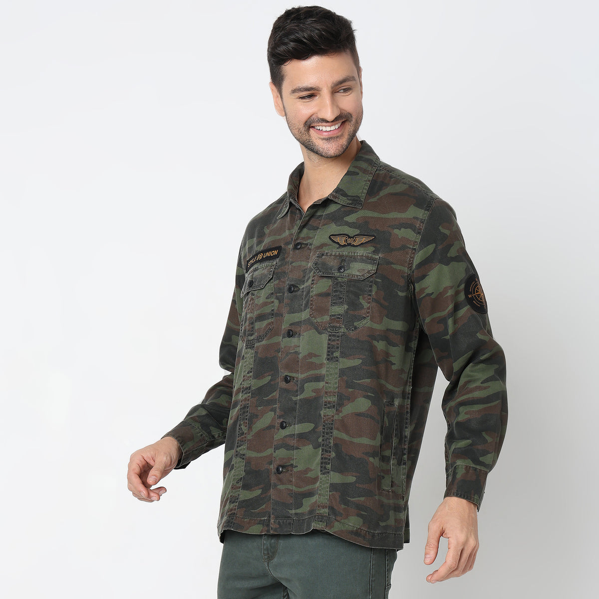 Regular Fit Camo Shirt