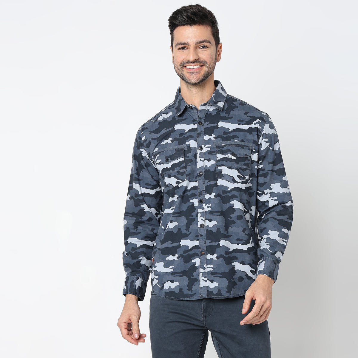 Regular Fit Camo Shirt