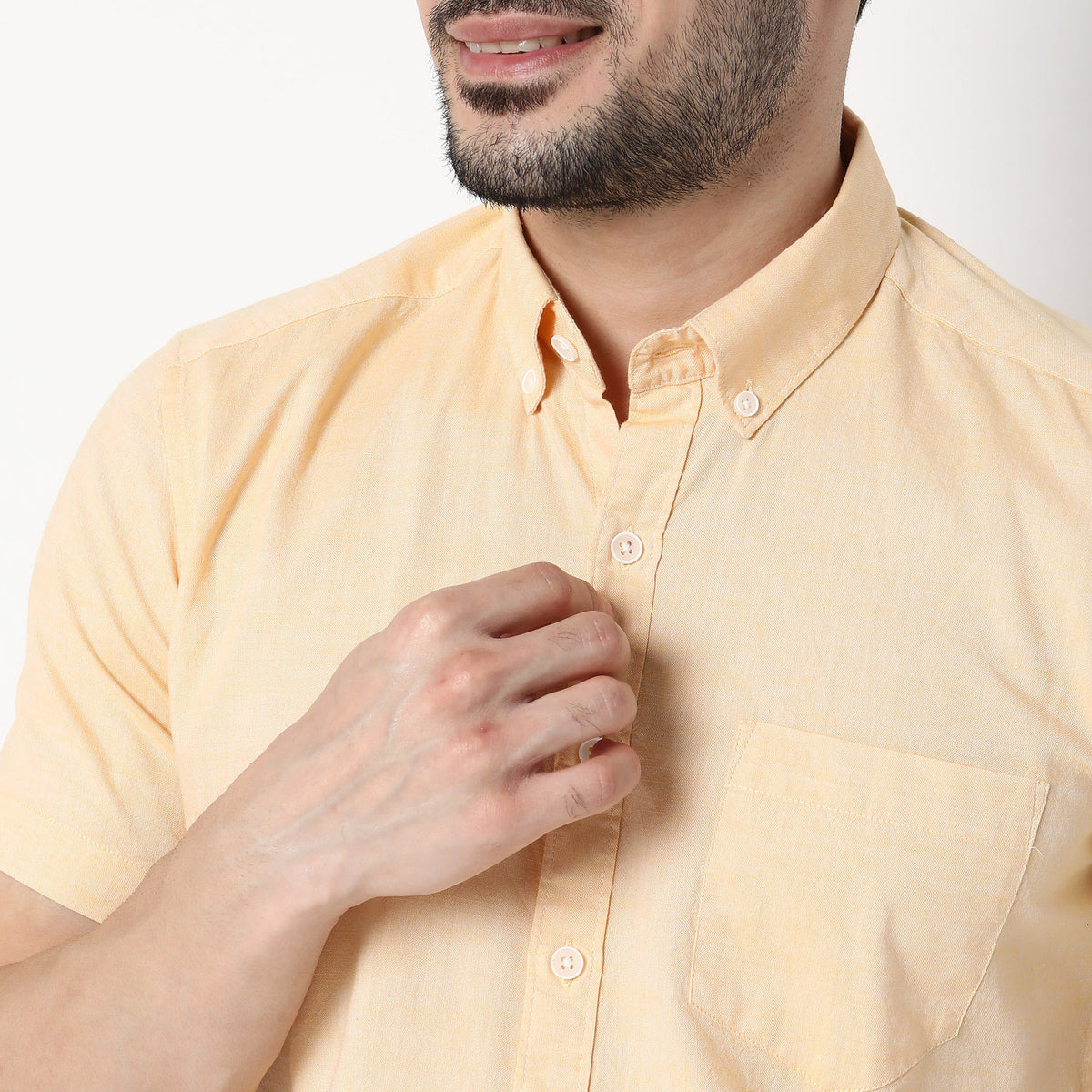 Regular Fit Solid Shirt