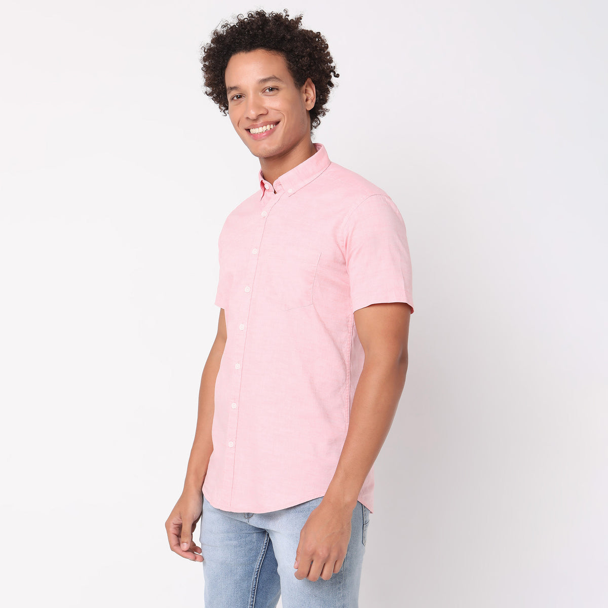 Regular Fit Solid Shirt