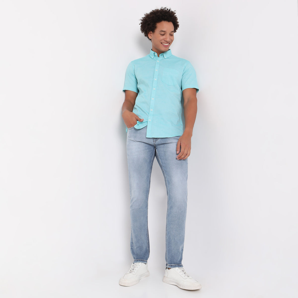 Regular Fit Solid Shirt