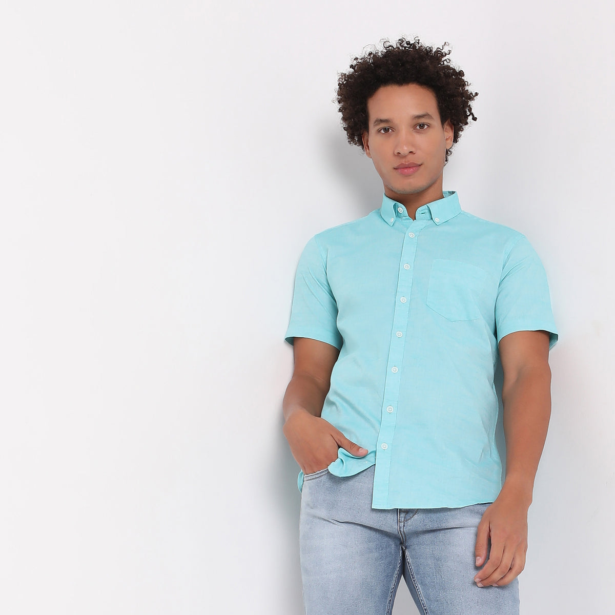 Regular Fit Solid Shirt