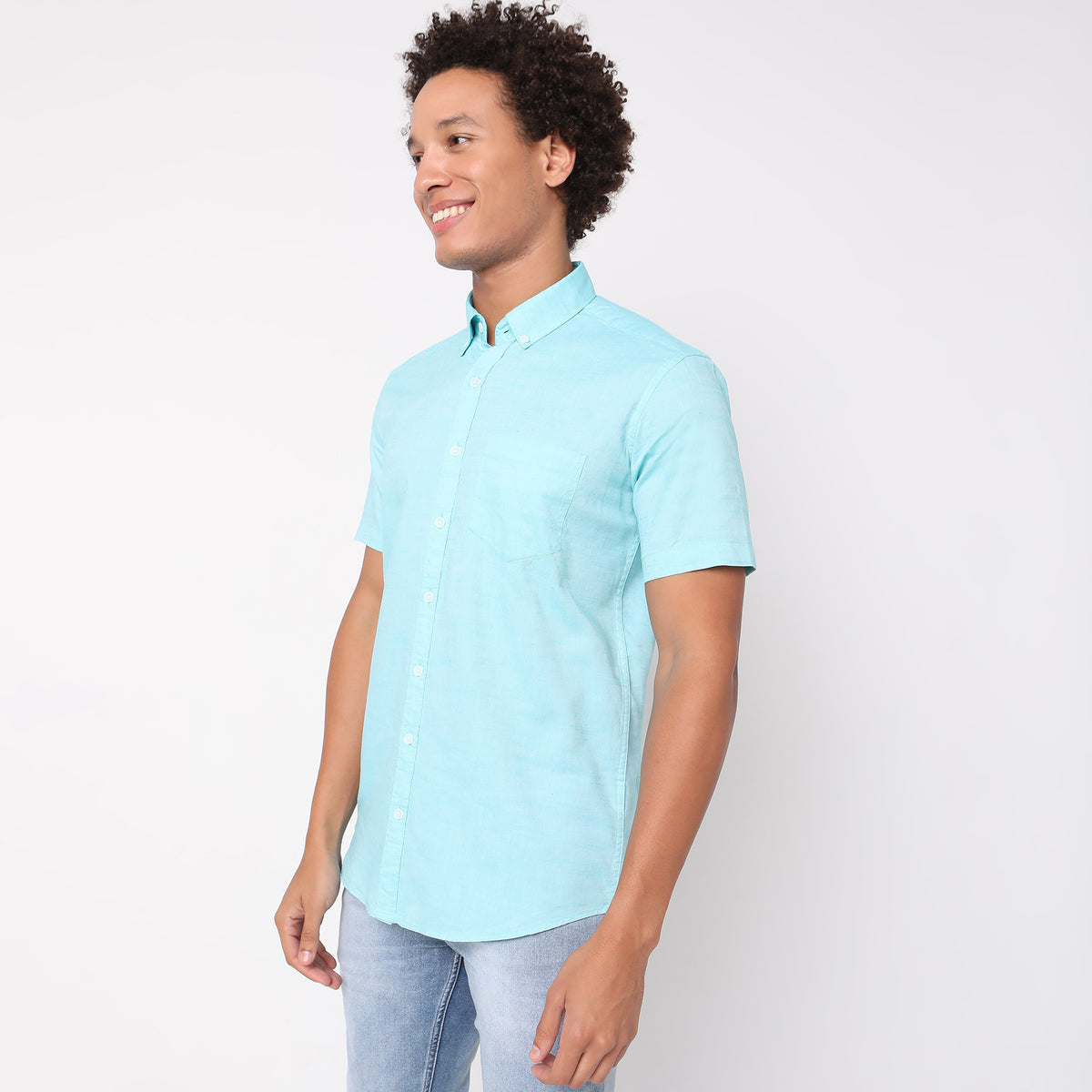 Regular Fit Solid Shirt