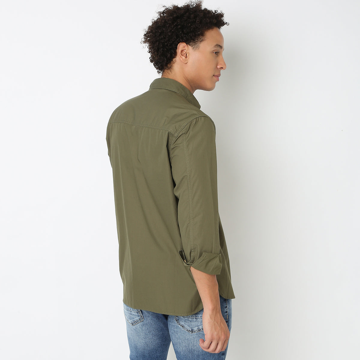 Regular Fit Solid Shirt