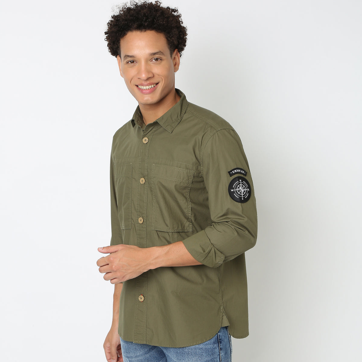 Regular Fit Solid Shirt