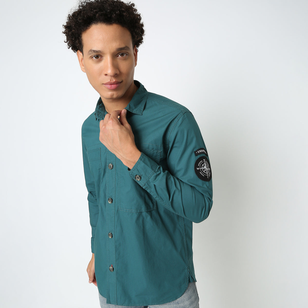 Regular Fit Solid Shirt