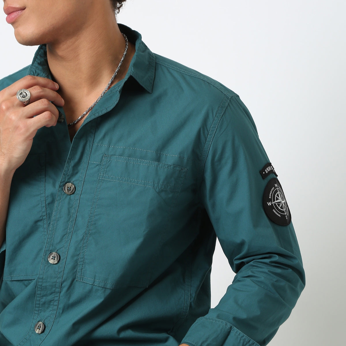 Regular Fit Solid Shirt