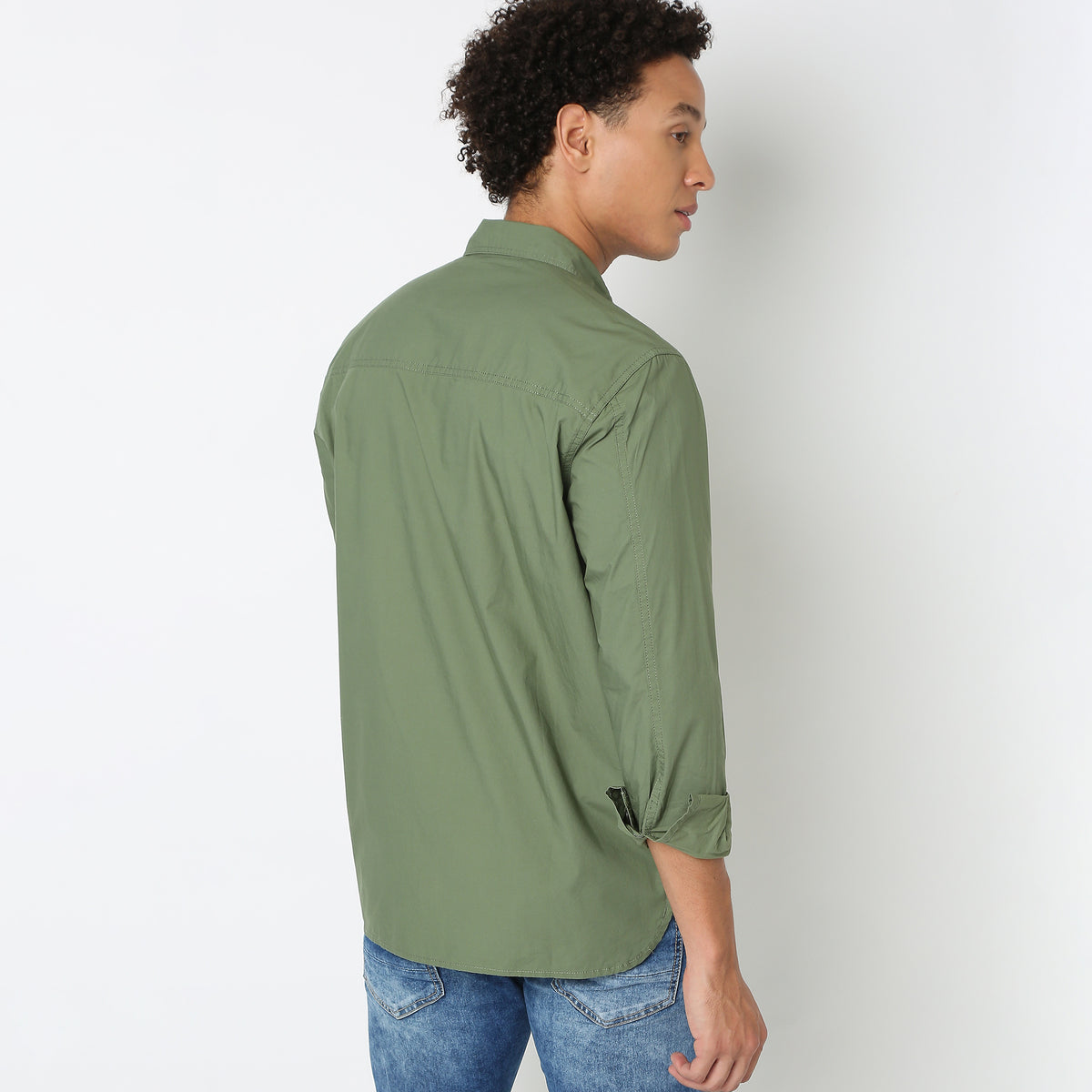 Regular Fit Solid Shirt