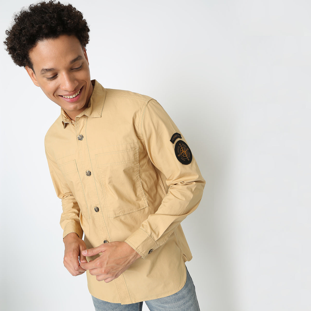 Regular Fit Solid Shirt