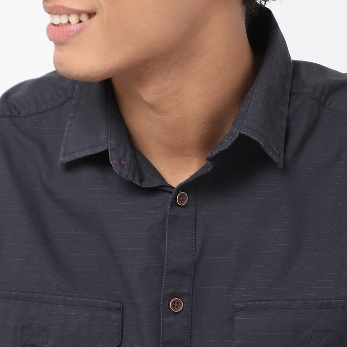 Regular Fit Solid Shirt