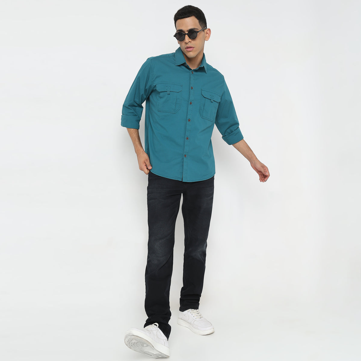 Regular Fit Solid Shirt