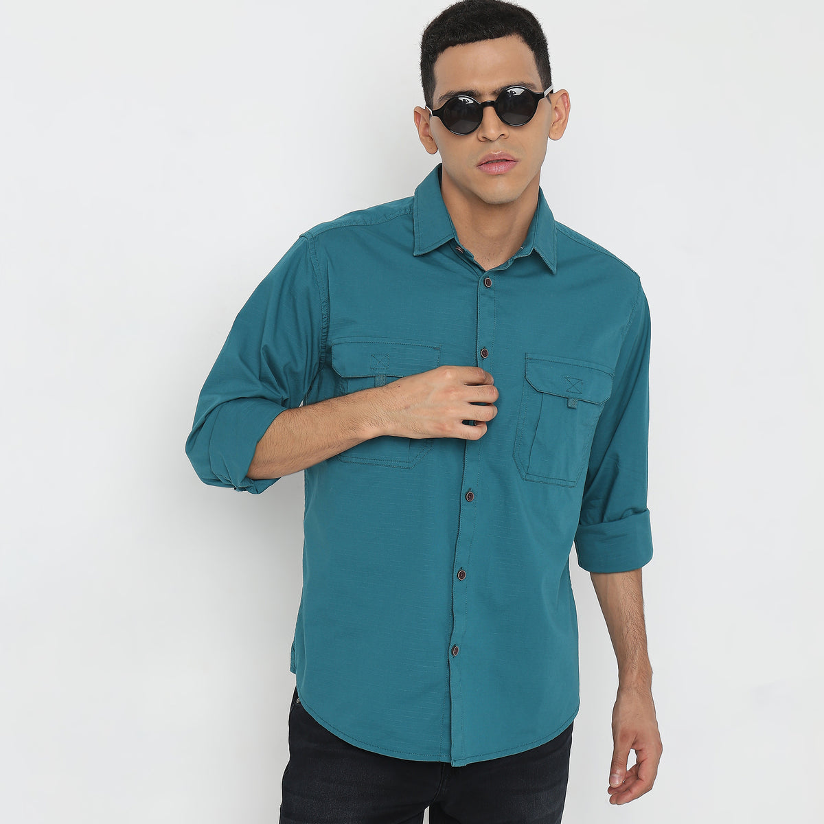 Regular Fit Solid Shirt