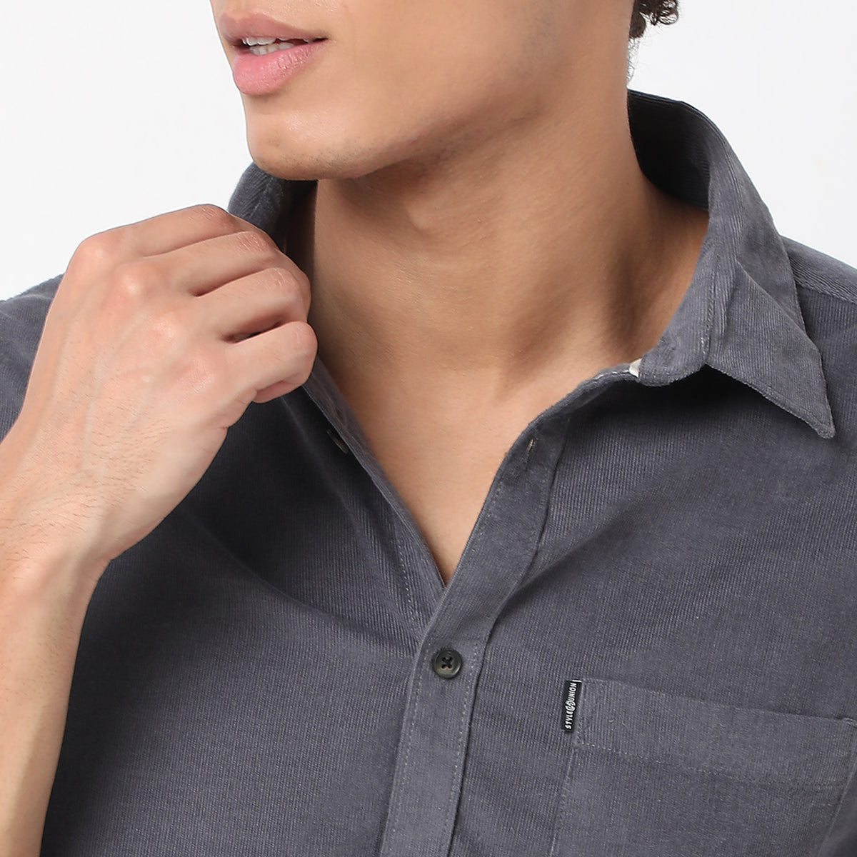 Slim Fit Solid Shirt