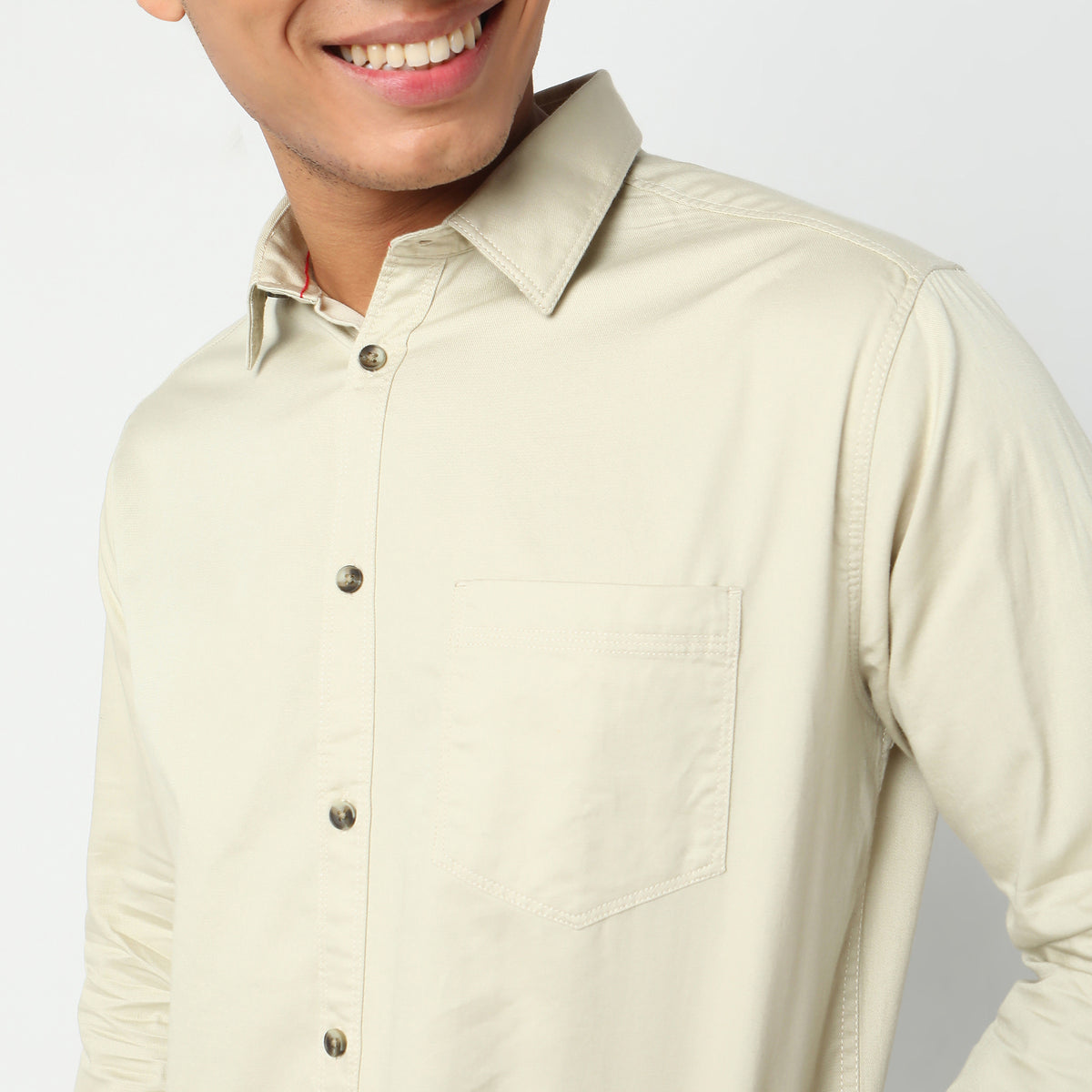 Regular Fit Solid Shirt