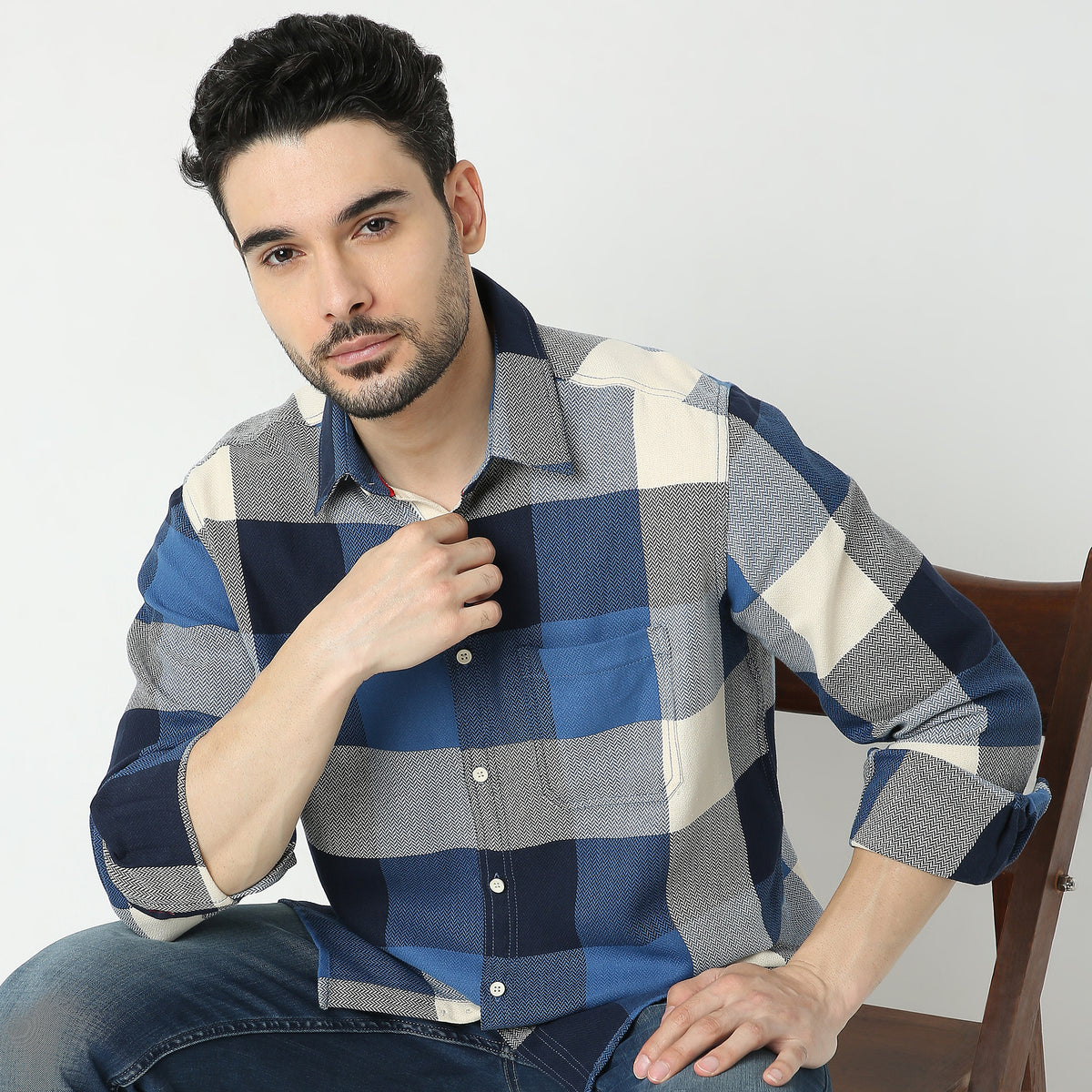 Regular Fit Checkered Shirt