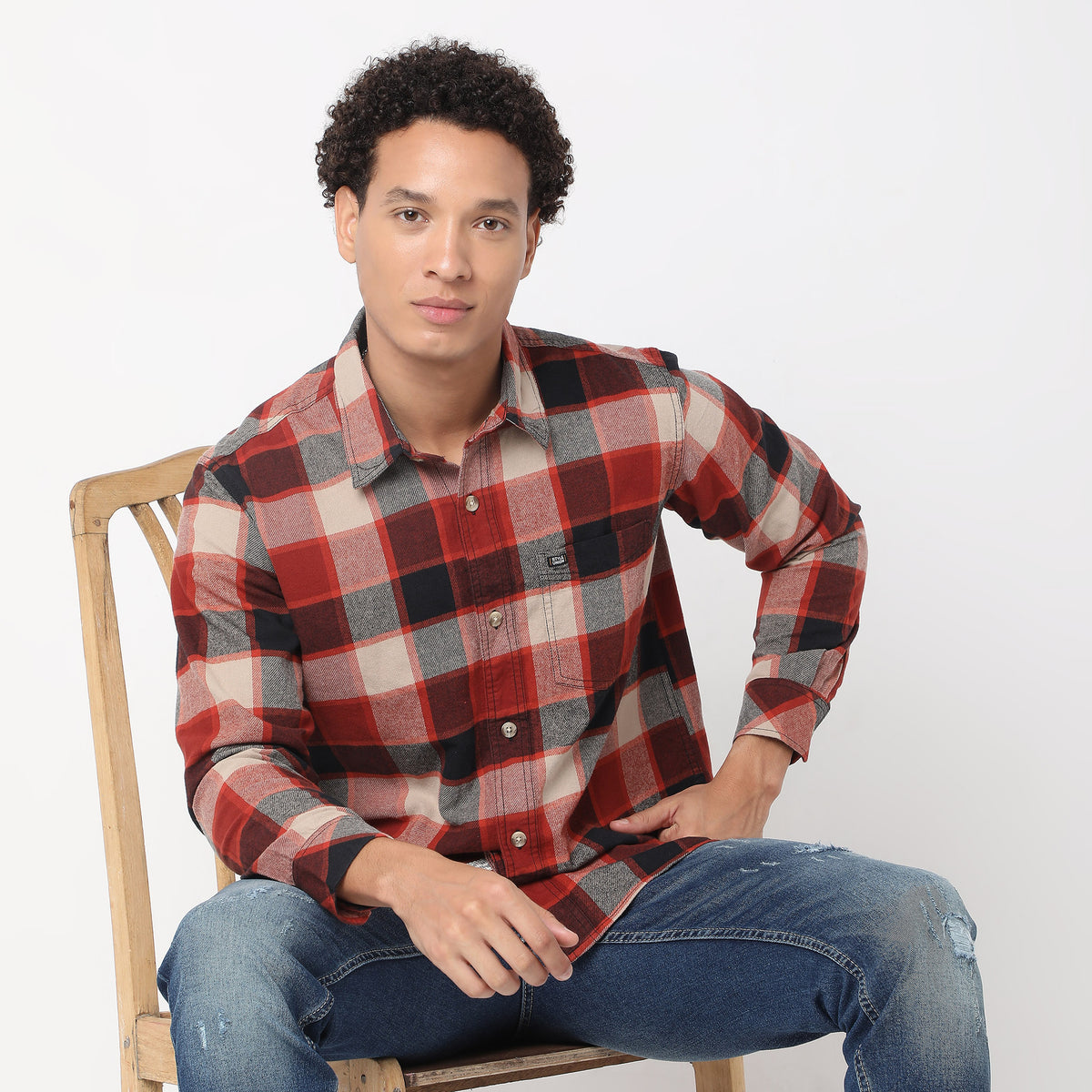 Regular Fit Checkered Shirt